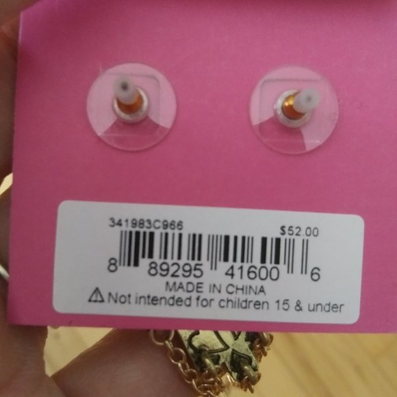 Betsey Johnson hamasa evil eye earrings  very cool boho hippie gypsy - Picture 7 of 9